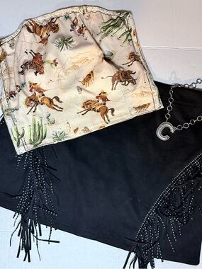 Lucky & Blessed western crop strapless top